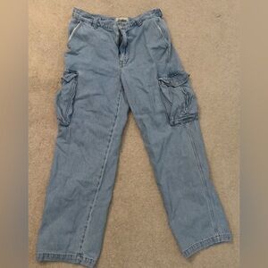 Madewell Blue Cargo Jeans - great condition